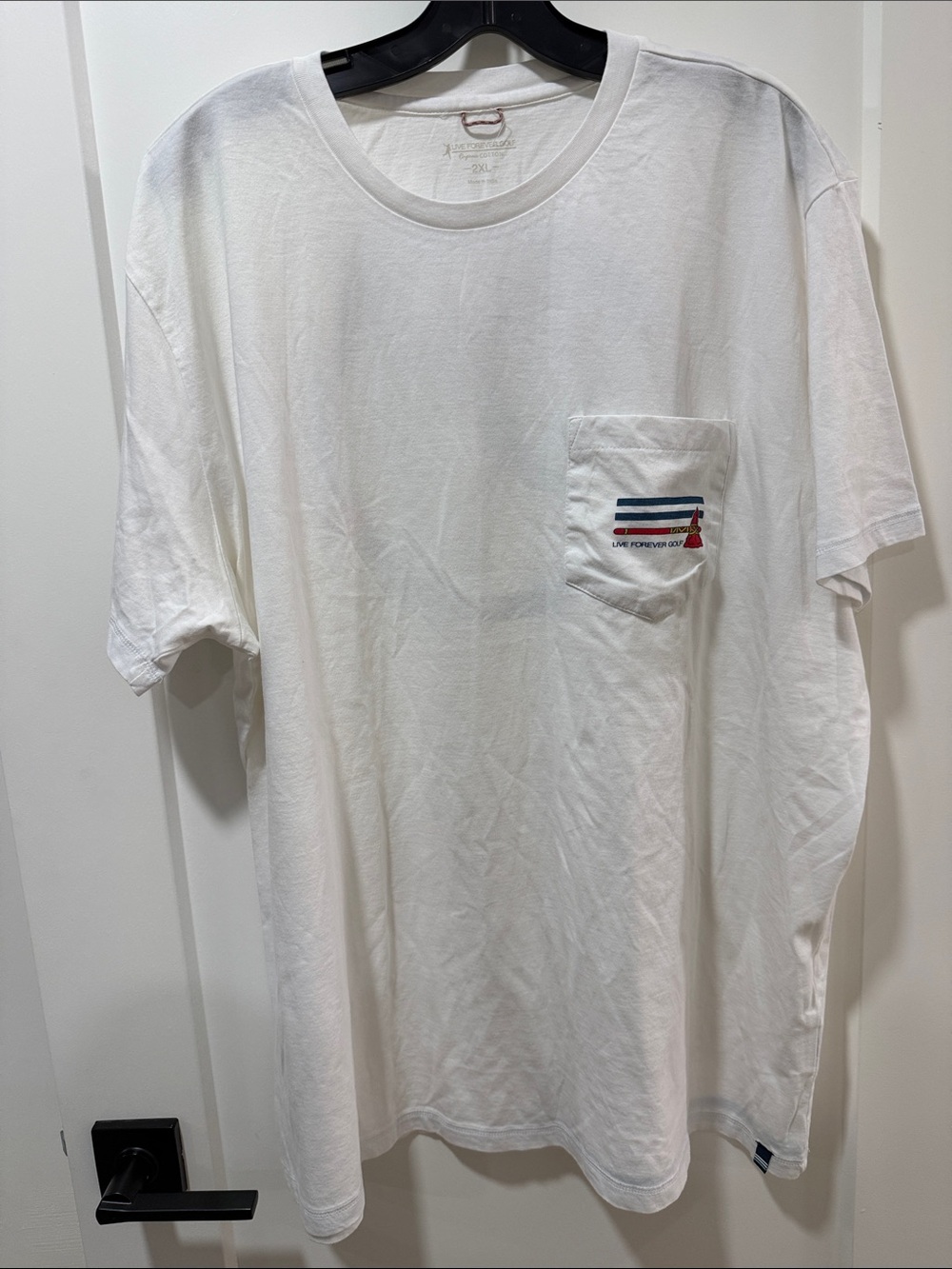 Live Forever Golf Atlanta Braves Pocket T-Shirt - 2XL